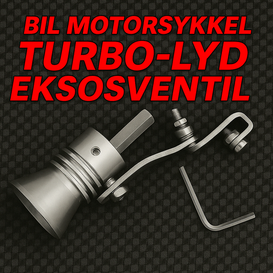 Universell eksosventil for turbinlyd