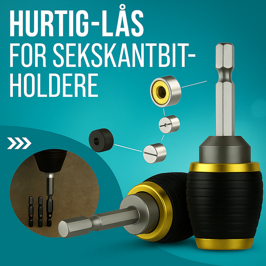 Hurtigkobling for sekskantbor